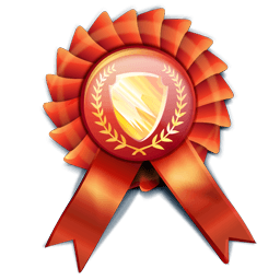 Awarded for winning a prize in a game.