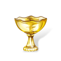 Awarded for finishing 1st in a round in a fantasy game.