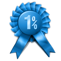 Awarded for placing in the top 1% in a fantasy game.